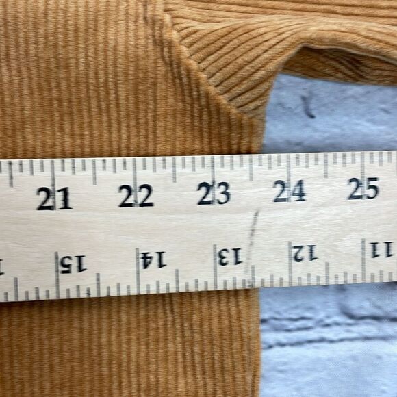 Wishlist Apparel Corduroy Mustard Color Schaket with Doleman sleeves S/Medium - Picture 10 of 12